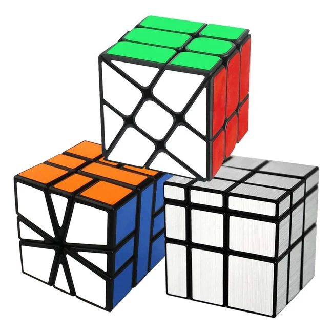 Set 3 Pezzi Cooja Magic Cube Speed Cube Square1 Fenghuolun Mirror Cube