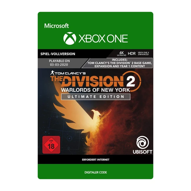 Tom Clancys The Division 2 Warlords of New York Ultimate Edition - Xbox One - D
