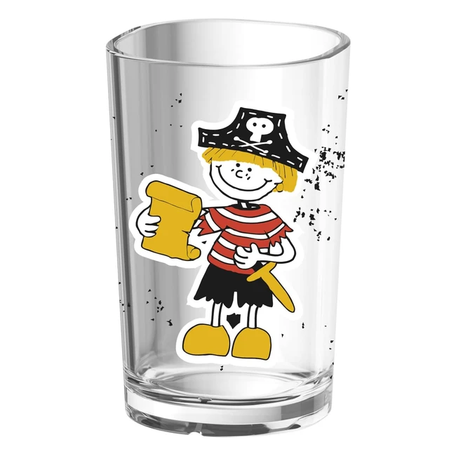 Emsa 513721 - Bicchiere per bambini con decorazione pirata - Multicolore