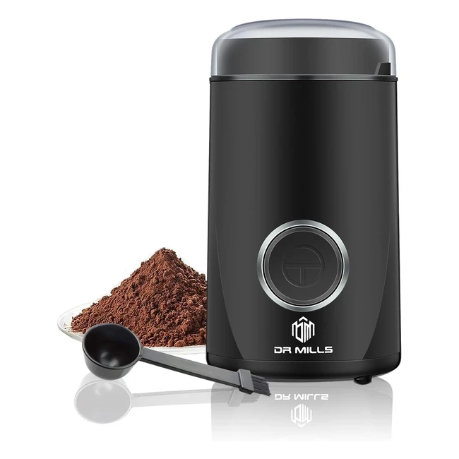 DM7441 Electric Dried Spice and Coffee Grinder - SUS304 Stainless Steel - Black