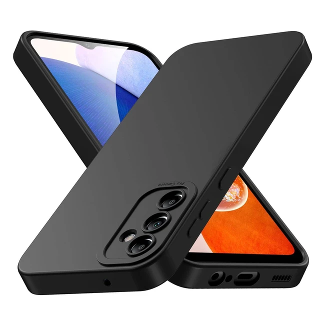 Coque Samsung Galaxy A54 - Silicone Souple Noir - Antichoc - Protège de Caméra - Compatible avec Samsung A54 - TPU Noir