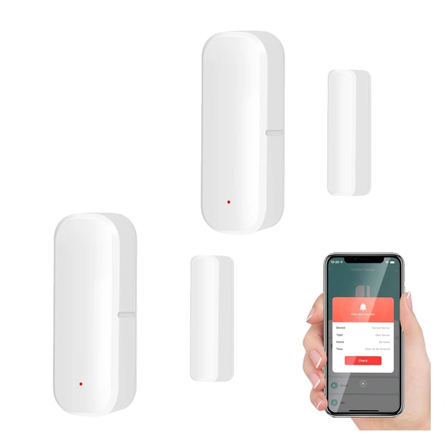 Sensore Wifi Smart per Porte e Finestre - Allarme Rilevatore Wireless - Sicurezz
