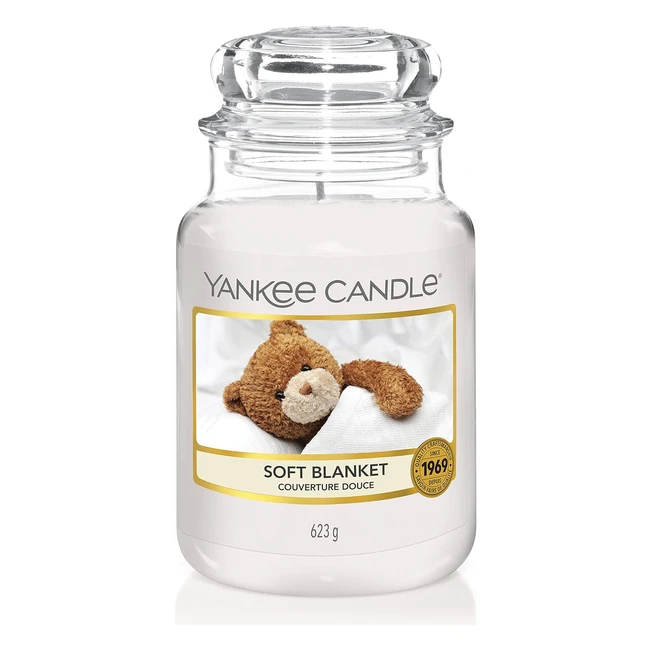 Yankee Candle Duftkerze im Glas Gro Soft Blanket 623g - Brenndauer bis zu 150 