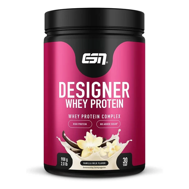 ESN Designer Whey 908 g Dose - Hochwertiges Whey Protein mit schneller Aufnahme