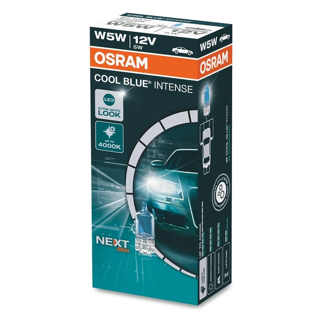 Lmpara Osram Cool Blue Intense W5W 4000K - Caja Plegable 10 unidades
