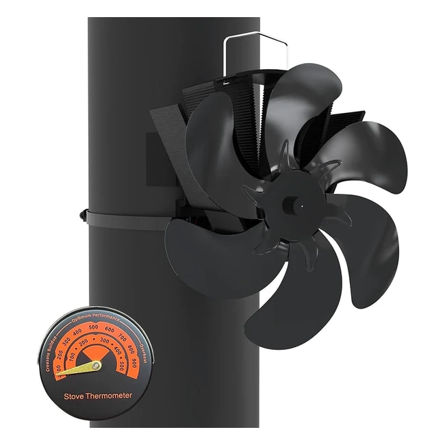 Ventilador Chimenea Sin Electricidad Vounot - 6 Aspas - Negro