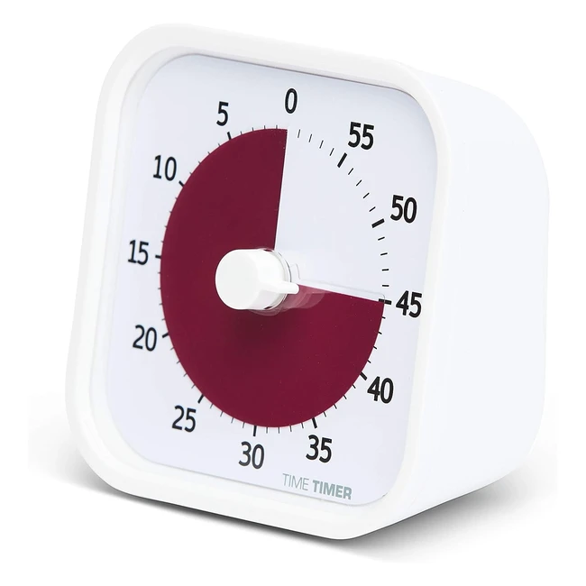 Timer Visivo da 60 Minuti Home Edition - Time Timer Home Mod - Bianco
