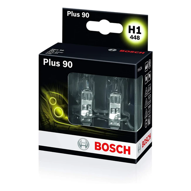 Lámpara Bosch Faros Plus 90 H1 12V 55W P145S - Pack x2