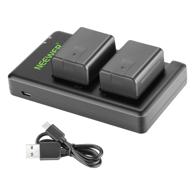Batterie Neewer VWVBT190 21950mAh avec Chargeur Double USB - Compatible avec Pan