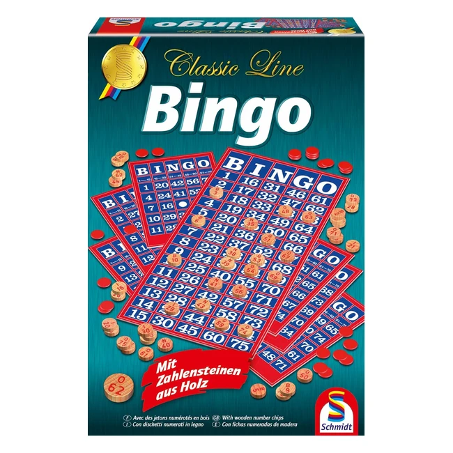 Bingo Bloques de Nmeros de Madera - Schmidt Spiele 49089
