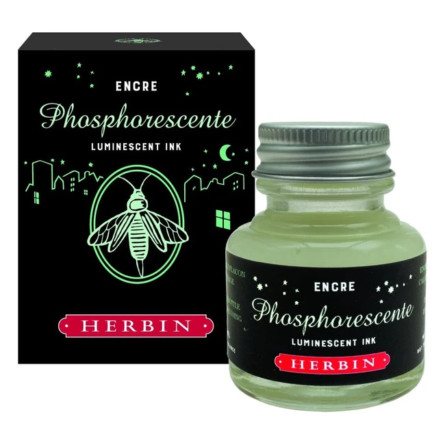 Herbin 13690T - Inchiostro fosforescente per penne calamo e pennelli 30 ml