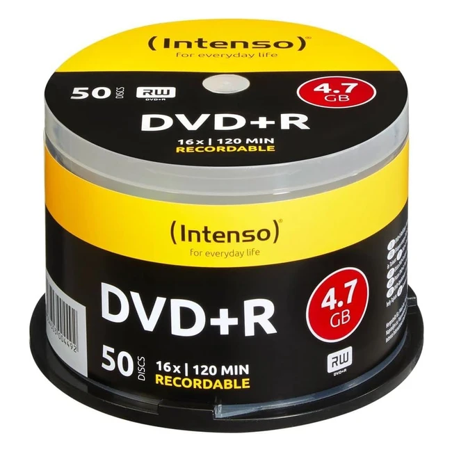 Intenso DVD-R 47GB Confezione da 50 - Alta Capacit e Qualit