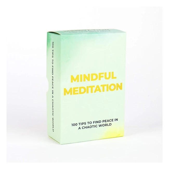 Cartes de mditation mindful Gift Republic GR490076 - Trouvez la paix intrieu