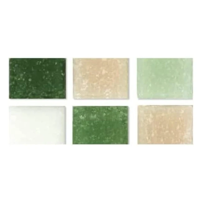 Azulejos para mosaicos 1 cm - Rayher 1453013 - 1300 piezas - 1 kg - Verde