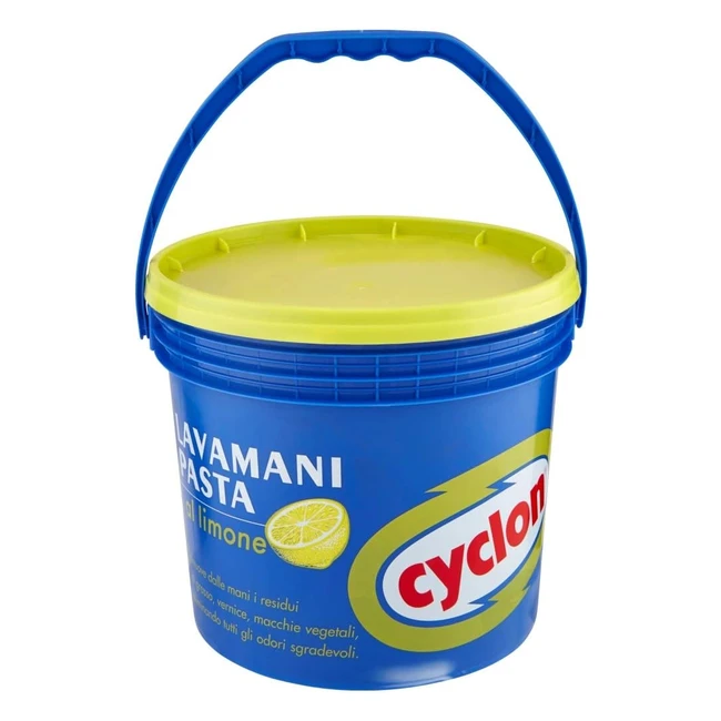 Cyclon Pasta Lavamani al Limone 5000 ml - Rimuove Energicamente lo Sporco Diffic