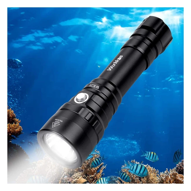 Lampe de plongée étanche Wurkkos 2000 lumens - SST40 LED - Batterie 3000mAh et chargeur inclus
