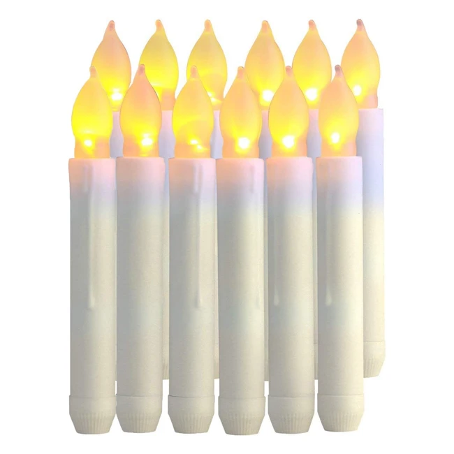 12pcs bougies LED sans flamme pour dcoration de Nol mariage anniversaire 