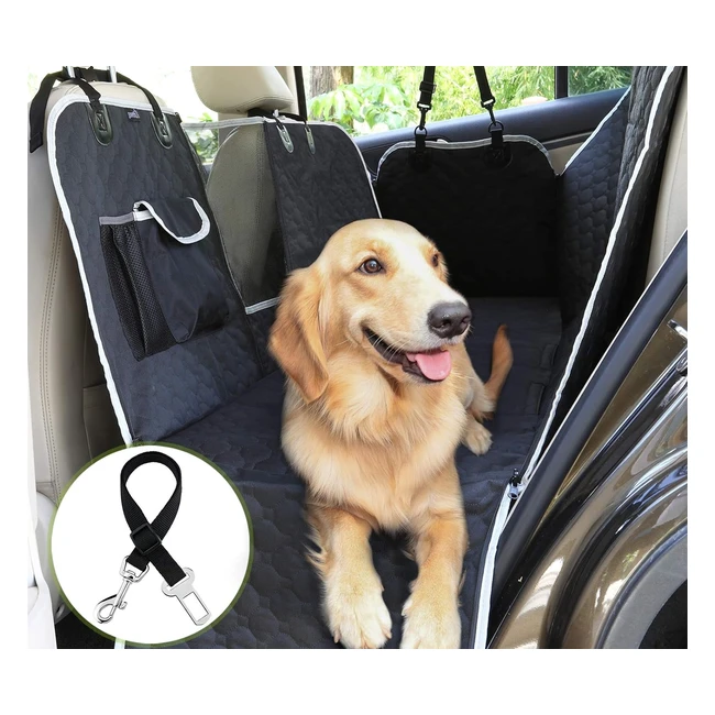 Pecute Dog Car Seat Cover - 100 Waterproof Scratch Proof Non-Slip - Rear Seat