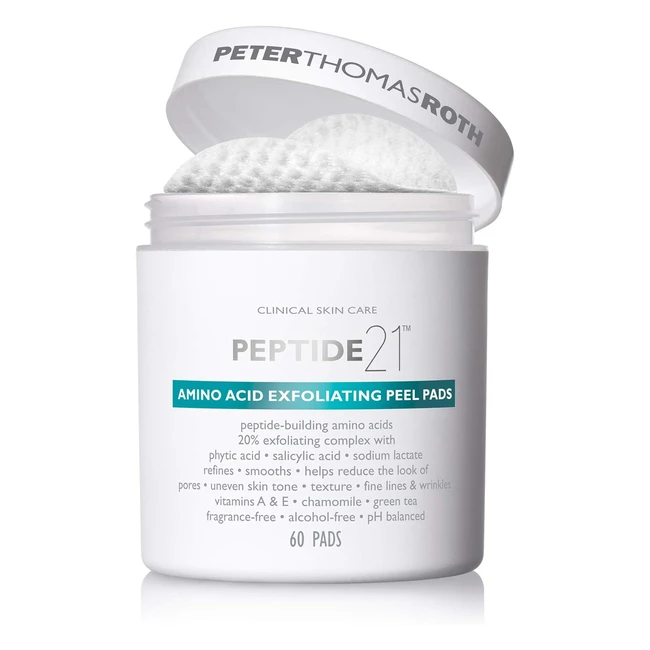 Pads Exfoliantes Péptido 21 Aminoácidos Peter Thomas Roth 60 unid