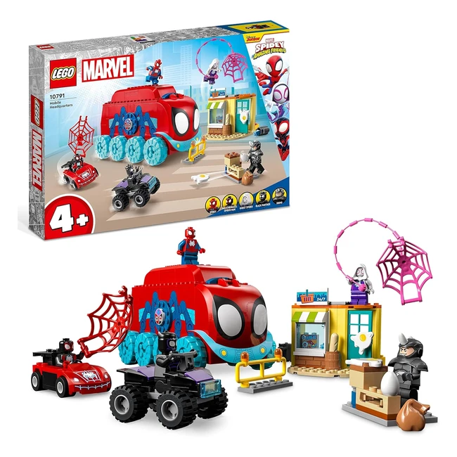 Lego 10791 Marvel Quartier Generale Mobile del Team Spidey - Gioco per Bambini da 4 Anni