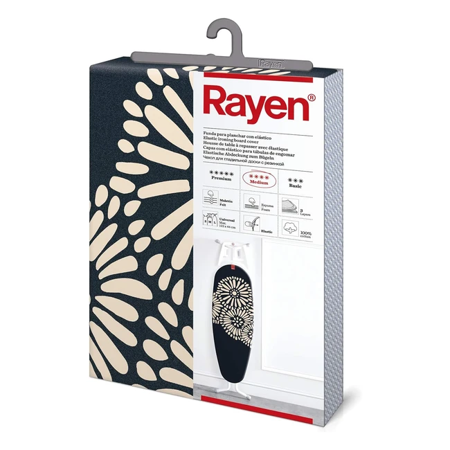 Housse pour table  repasser Rayen 3 paisseurs coton 100 gamme medium 12