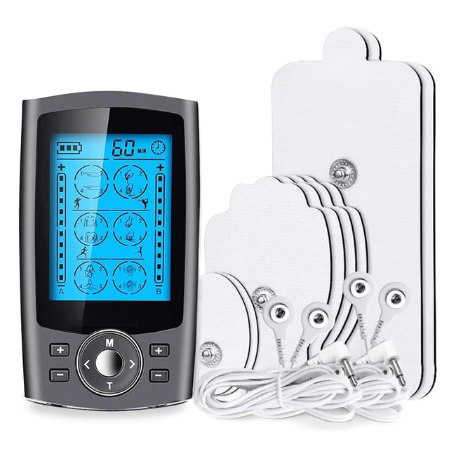 Dual Channel TENS Machine with 24 Massage Modes - Pain Relief  Acupuncture Mass