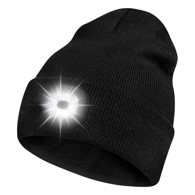 Bosttor LED Beanie | Winter Warm Headlamp Hat | Unisex | Ref: BOSBN01 | Ideal for Running, Hiking, Camping