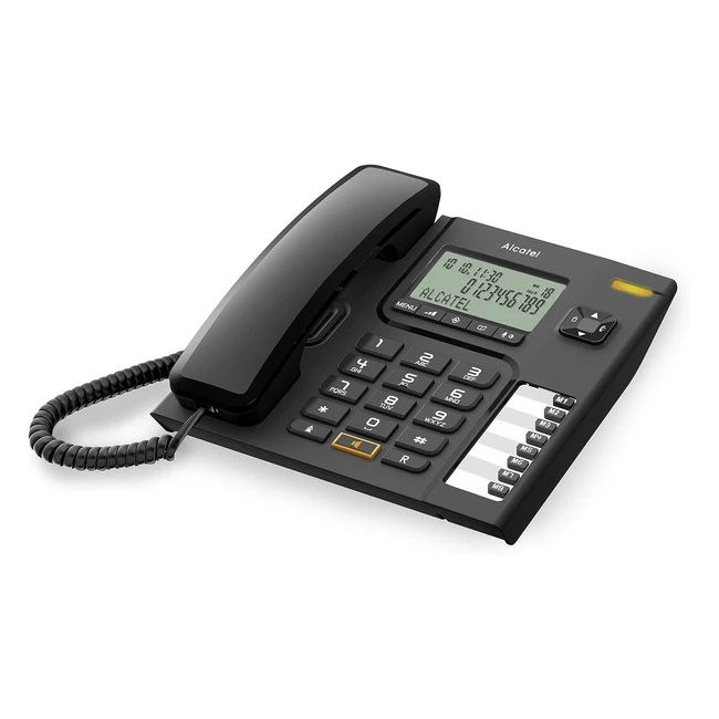 Teléfono sobremesa Alcatel Temporis 76, color negro, referencia 76-TEL