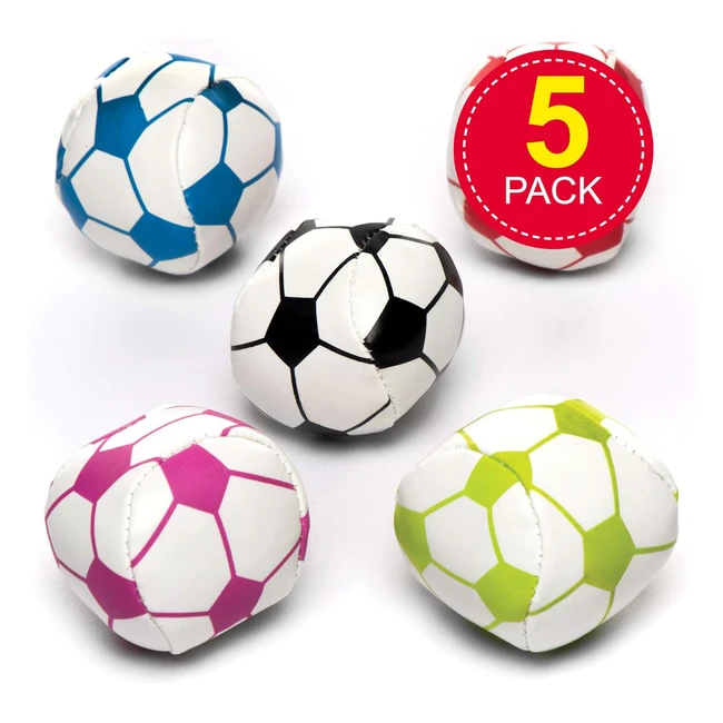 Palloni da calcio morbidi per bambini - Baker Ross - Confezione da 5