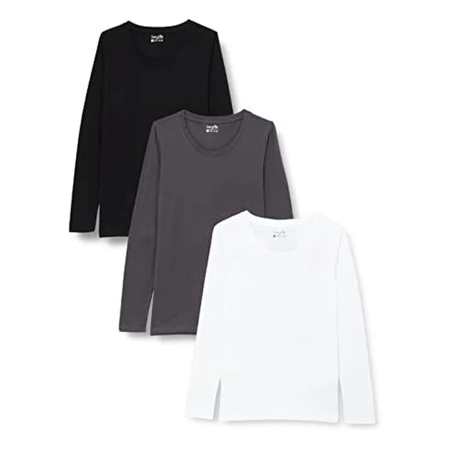 Camiseta manga larga Berydale 100% algodón - Pack 3