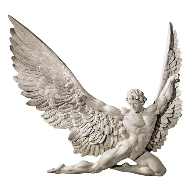 Design Toscano NG33636 Icarus Wandskulptur - Muskulse Federn - 11x11x112 cm