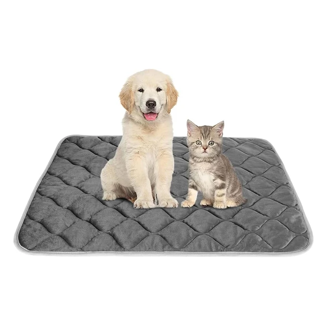 Uligota Self Heating Pet Pad for Cats and Dogs - No Electric, Self-Warming Thermal Mat - 88x58cm