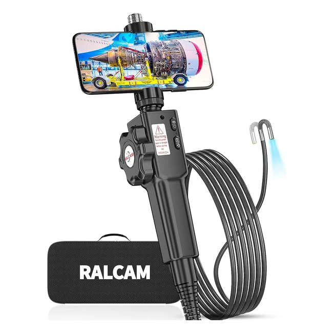 RALCAM Endoskop Kamera mit Licht Inspektionskamera 85 mm HD1080P Industrie Endo