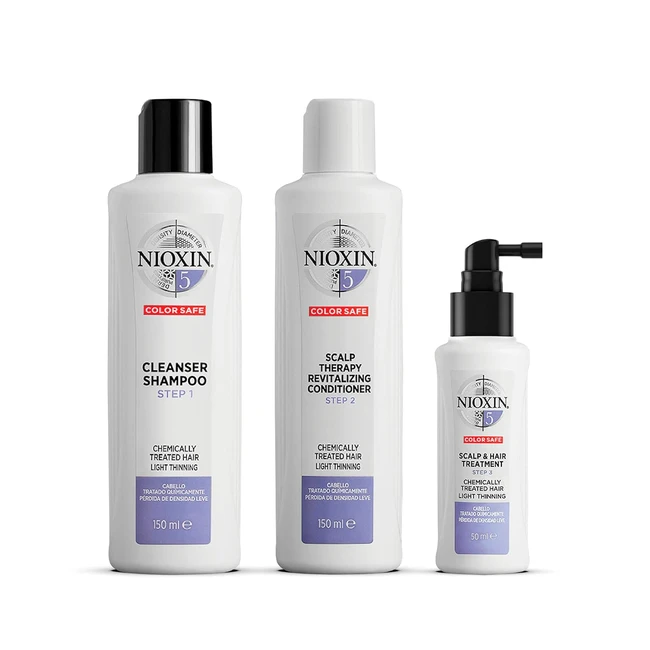 Nioxin System 5 Starter Set - Shampoo Conditioner und Kopfhautserum fr chemis