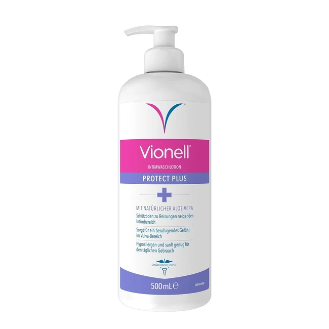 Vionell Intimwaschlotion für Frauen, antibakterieller Schutz Plus, tägliche Intimhygiene mit Neemöl und Teebaumöl, 500 ml