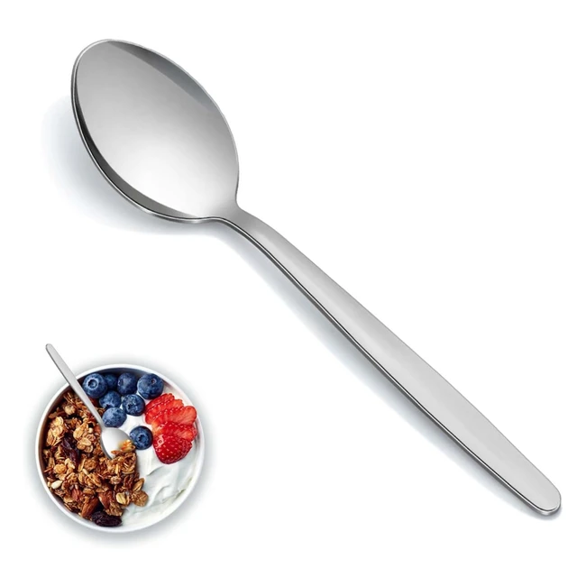 Teaspoons Set of 24 - Stainless Steel Tea Spoons for Home Kitchen Restaurant - D