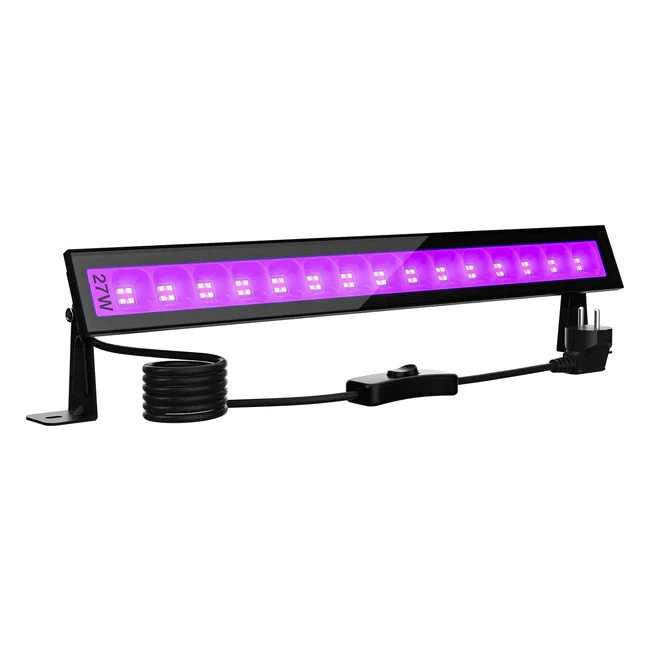 Barre tube lumire noire ONFORU 27W UV LED - clairage extrieur pour Nol 