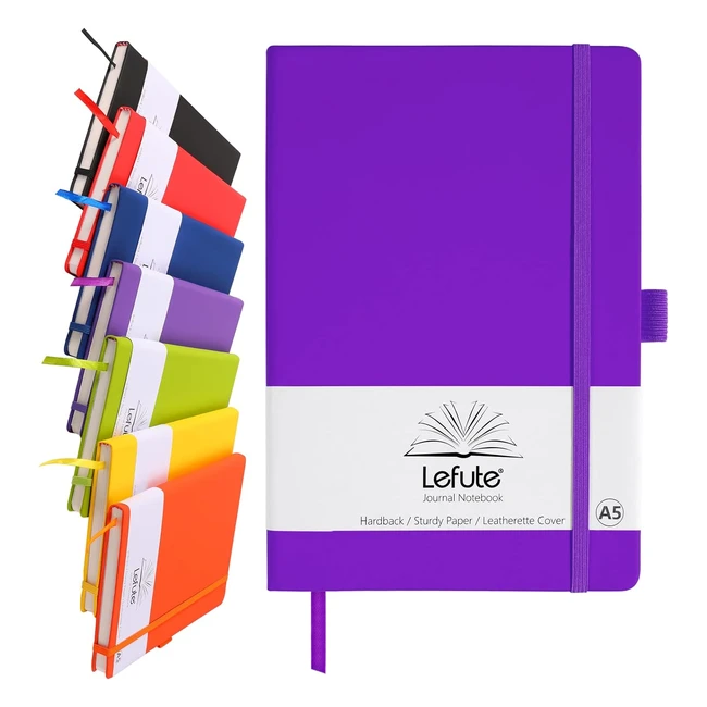 Premium A5 Notebook - 200 Pages, 80gsm, Purple - Durable Hardcover, Pen Loop, Inner Pocket