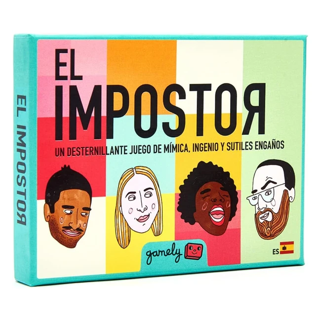 El Impostor - Juego grupal de mímica y deducción - Tamaño bolsillo - Español