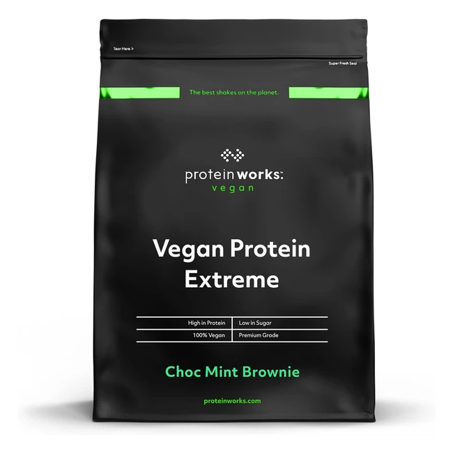 Protein Works Proteina Vegana Extreme in Polvere 1kg - 5 Fonti Proteiche, Vitamine e Minerali Aggiunti