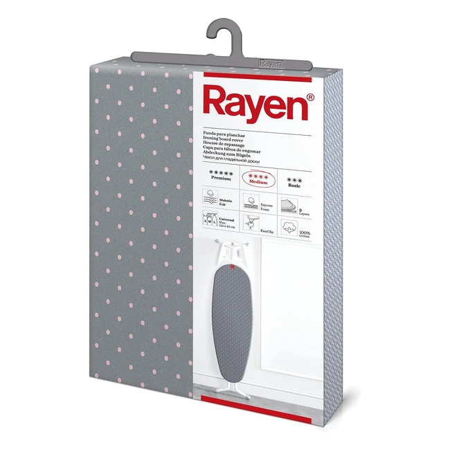 Rayen Universal Ironing Board Cover - EasyClip System - Medium Range