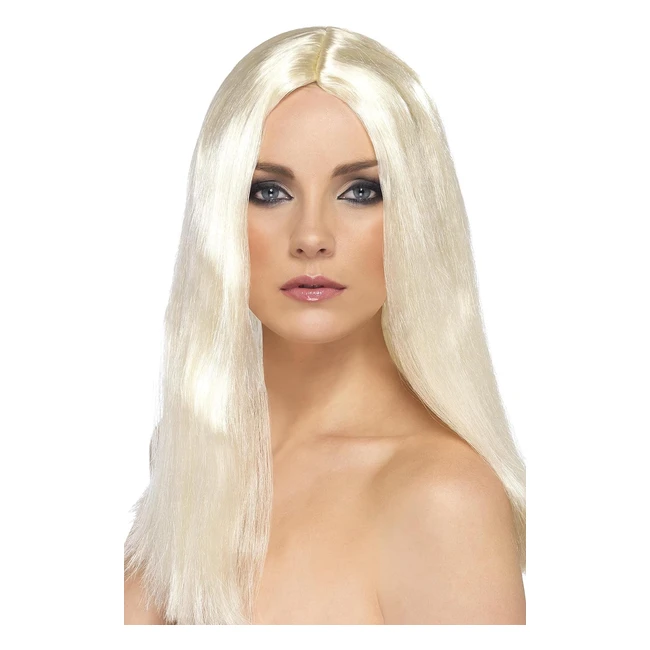 Perruque Longue Blonde Smiffys - Réf. 123 - 44cm - Lisse