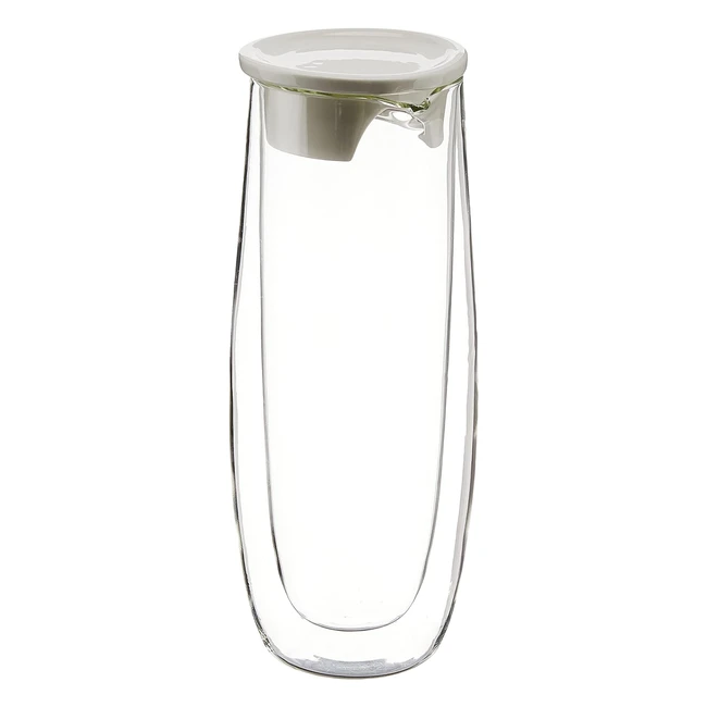 Villeroy und Boch Artesano Glas Karaffe mit Deckel 1L - stilvolles Servieren von Heiß- und Kaltgetränken