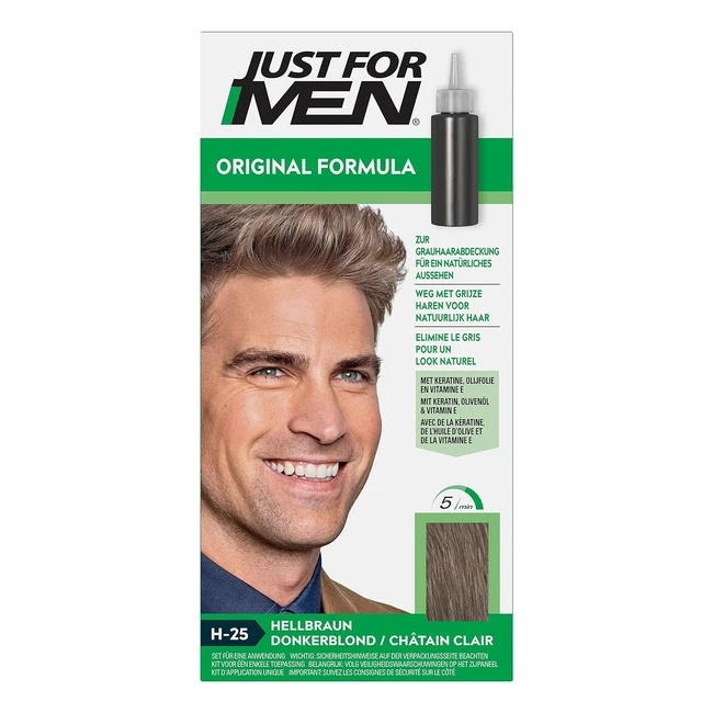 Just for Men Original Formel Haarfarbe Hellbraun - Natürlicher Look - H25