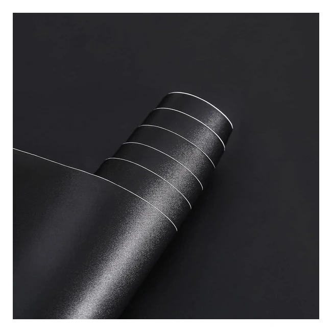 Vinilo adhesivo negro para muebles - ARTHOME - 44cmx3m - Autoadhesivo y decorativo