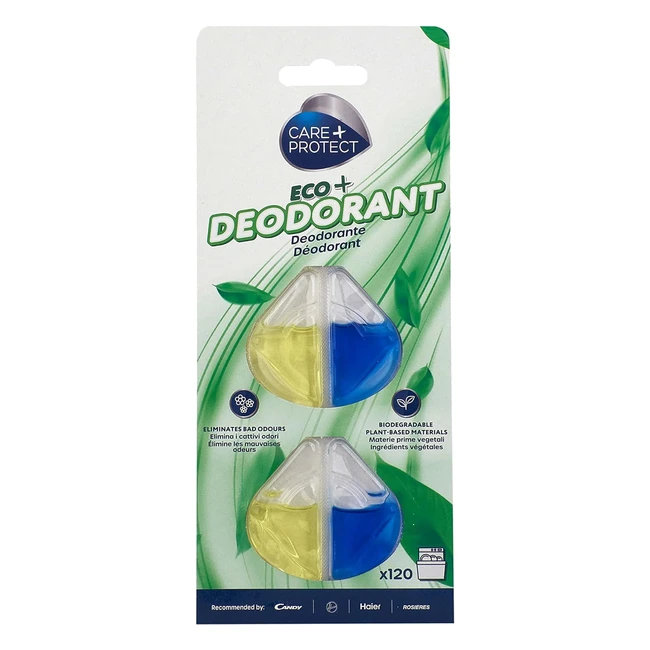 Longlasting Eco Deodorant for Dishwasher - Care  Protect Lemon Fragrance 2 Sh