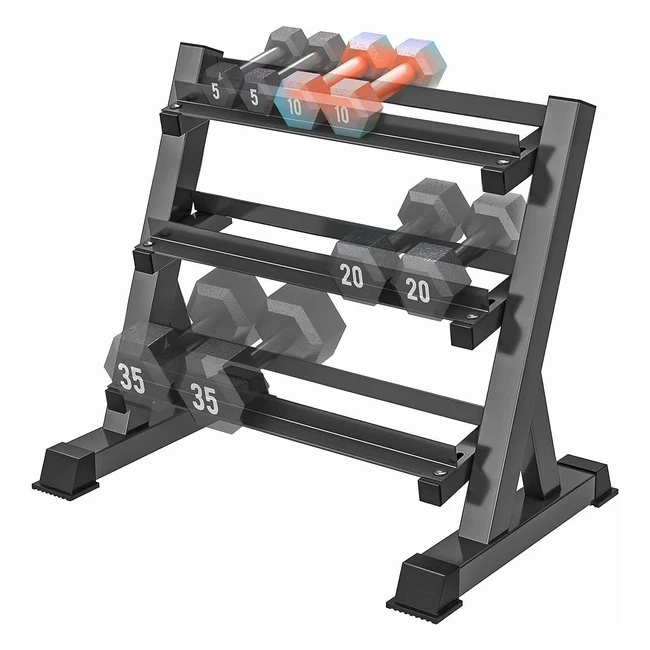 Support pour haltères ajustables Yoleo - Stockage et rangement pour musculation à domicile - Max 500kg