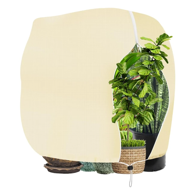 Housse de protection pour plantes dhiver 120x180cm - Voile dhivernage avec cor