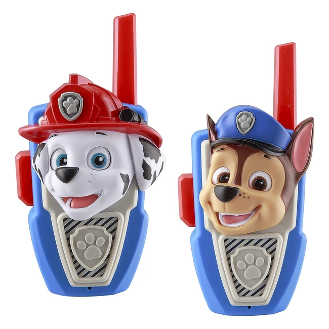 Talkie-walkie Pat Patrouille porte 150m idal pour les enfants de 3 ans et 