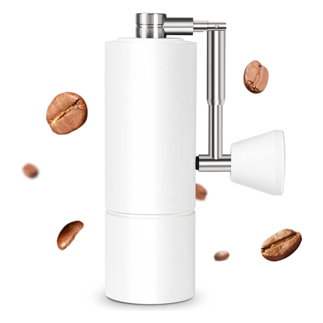 Molinillo de Café Manual Timemore Chestnut C3 Pro - Acero Inoxidable - Mango Plegable - Blanco
